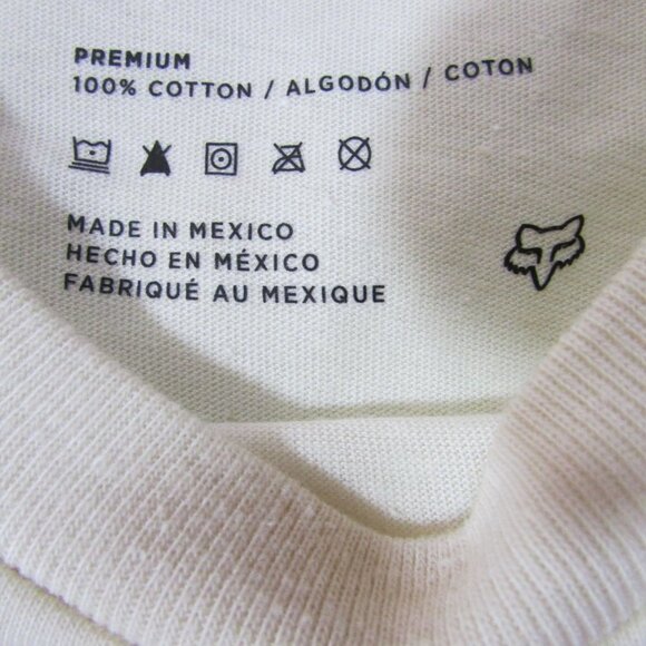 Fox Racing Men's Small Short Sleeve The Heater Premium Graphic T-Shirt Bone - Picture 2 of 3